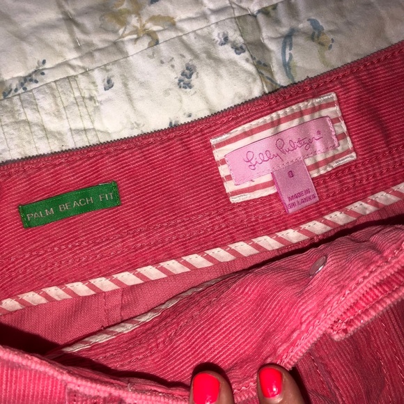 Lilly Pulitzer corduroy palm beach fit skirt pink - Picture 4 of 4